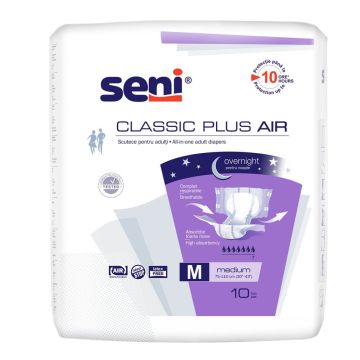 Seni Classic Air Plus Пелени за възрастни M 7 капки х 10 бр