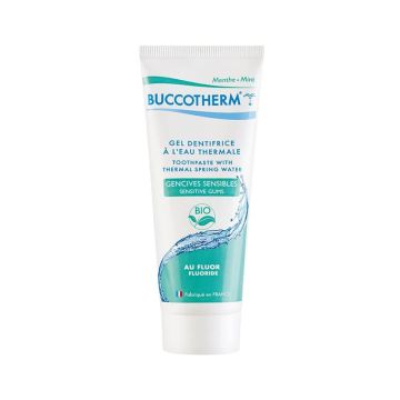 BUCCOTHERM Gencives Sensibles avec Fluor Био гелообразна паста за зъби за чувствителни венци 7+ години 75 мл