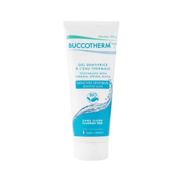 BUCCOTHERM Gencives Sensibles sans Fluor Био гелообразна паста за зъби за чувствителни венци без флуор 75 мл