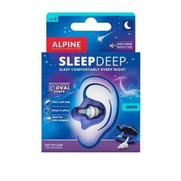 ALPINE Sleep Deep Mini Тапи за уши за по-добър сън, размер S х 1 чифт