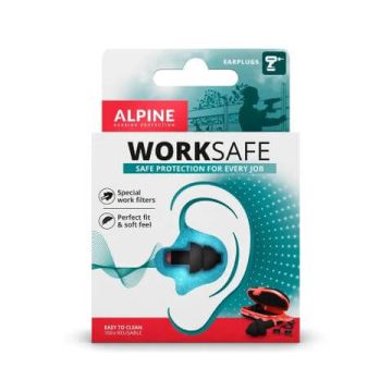 ALPINE Work Safe Тапи за уши срещу шума от инструменти и машини х 1 чифт