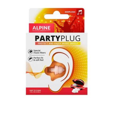 ALPINE Party Plug Тапи за уши за парти, концерт или фестивал х 1 чифт
