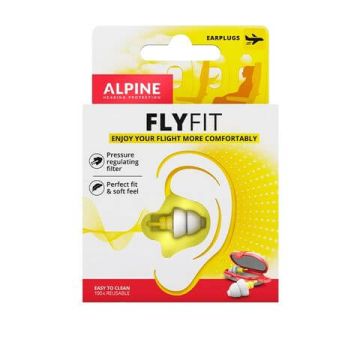 ALPINE Fly Fit Тапи за уши при летене и пътуване х 1 чифт