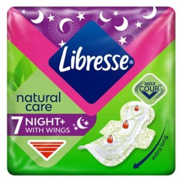Libresse Natural Care Night Нощни дамски превръзки х 7 броя