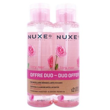 Nuxe Very Rose 3в1 Успокояваща мицеларна вода 400 мл х 2 бр Комплект