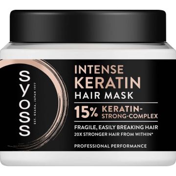 Syoss Intense Keratin Маска за коса с кератин 400 мл