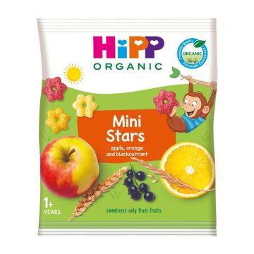 Hipp Био зърнен снакс мини звездички 12М+ 30 г