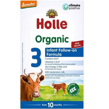  Holle Organic 3 Био преходно мляко за подрастващи Формула 3 10М+ 600 гр