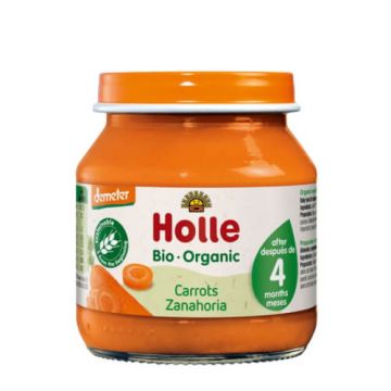 Holle Био пюре от моркови 4М+ 125 гр