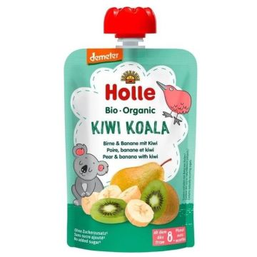 Holle Био пауч круша и банан с киви 8М+ 100 гр