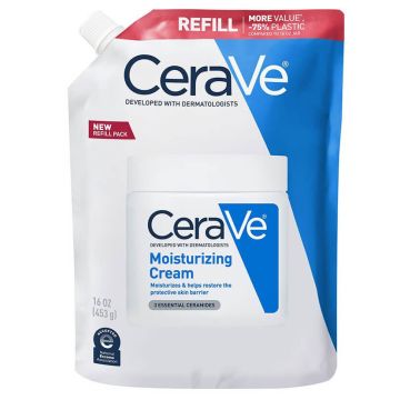CeraVe Хидратиращ крем за лице и тяло за суха към много суха кожа 453 г Пълнител