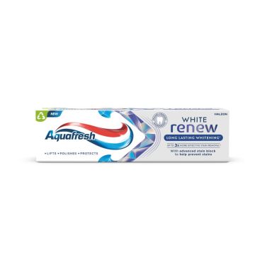 Aquafresh Long Lasting White Renew Избелваща паста за зъби 75 мл