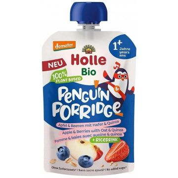 Holle Пауч с ябълка, горски плод и овесени ядки 12М+ 110 гр