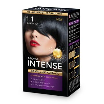 Kolora Intense Крем-боя за коса 1.1 Синьо черен 50 мл