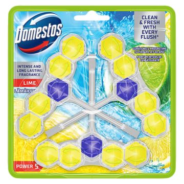 Domestos WC Power 5 Lime Тоалетно блокче 3 х 50 г