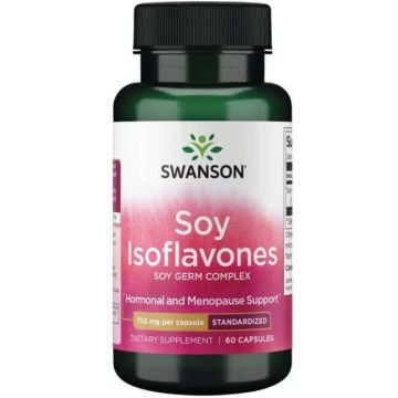 Swanson Soy Isoflavones Standardized Соеви изофлавони стандартизирани 750 мг х 60 капсули