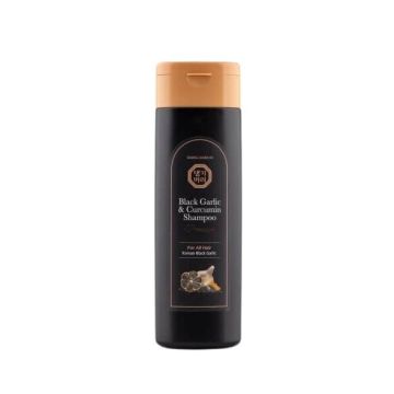 Doori Black Garlic & Curcumin Премиум анти-ейдж шампоан против косопад с черен чесън и куркумин 200 мл