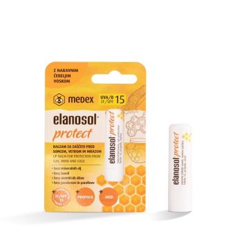 Medex Elanosol Protect SPF15 Балсам за устни 4.5 гр