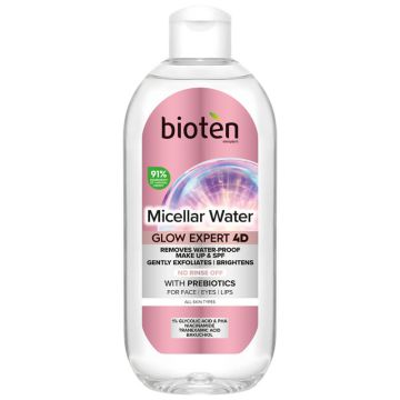 Bioten Glow Expert 4D Мицеларна вода 400 мл