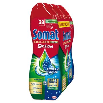 Somat Excellence Duo Гел за съдомиялна 3 х 684 мл Комплект