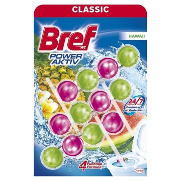 Bref WC Power Active Hawaii Ароматизатор за тоалетна 3 х 50 гр