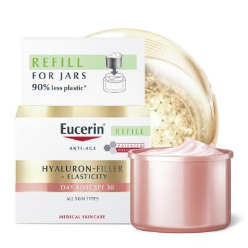 Eucerin Hyaluron-Filler + Elasticity Rose Озаряващ дневен крем SPF30 50 мл Пълнител