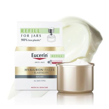 Eucerin Hyaluron-Filler + Elasticity Нощен крем за всеки тип кожа 50 мл Пълнител