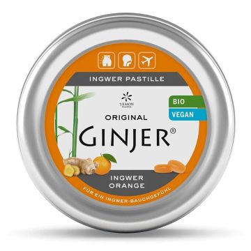 Ginjer Ingwer Orange Пастили с джинджифил и портокал х 40 бр