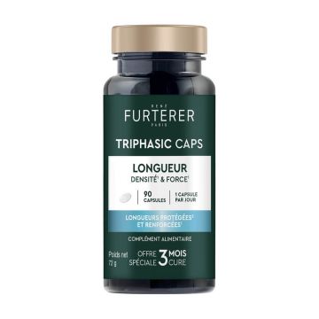 Rene Furterer Triphasic Хранителна добавка за разтеж на косата х 90 капсули