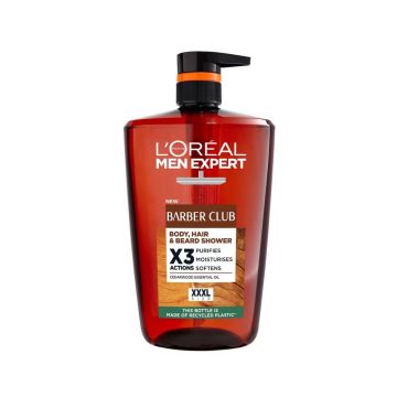 L’Oreal Men Expert Barber Club Мъжки душ-гел за тяло, коса и брада 1000 мл
