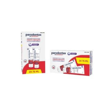 Parodontax Strengthen and Protect Whitening Паста за зъби за комплексна защита 2 х 75 мл Комплект