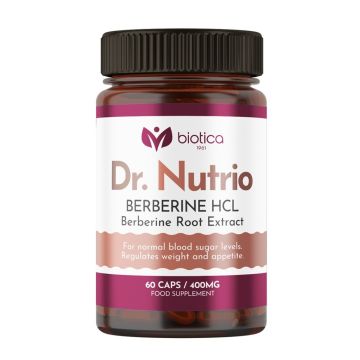 Dr. Nutrio Берберин HCL 60 капсули Biotica 