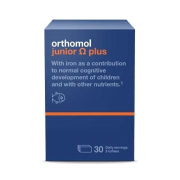 Orthomol Junior Omega Plus Омега+ за деца х 90 бонбона