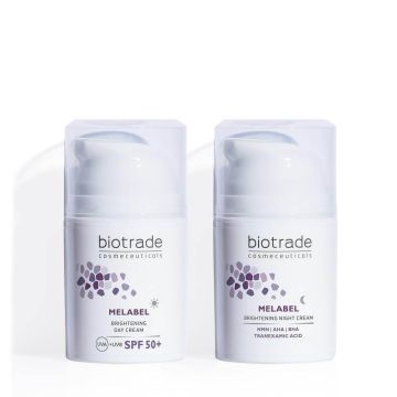 Biotrade Melabel Brightening Избелващ дневен крем SPF50+ 50 мл + Biotrade Melabel Brightening Избелващ нощен крем 50 мл Комплект