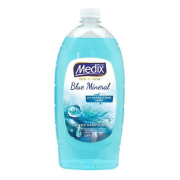 Medix Pure & Fresh Blue Mineral Течен сапун с антибактериална съставка 800 мл Пълнител