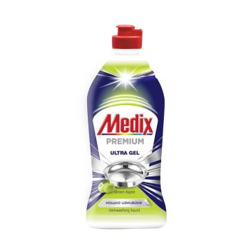 Medix Premium Gel Kонцентриран гел за съдове Зелена ябълка 415 мл