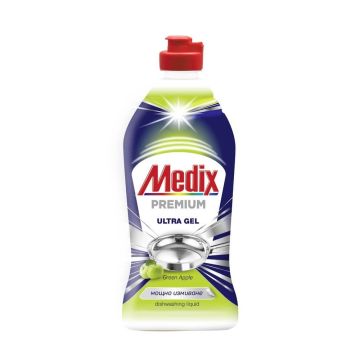 Medix Premium Gel Kонцентриран гел за съдове Зелена ябълка 415 мл