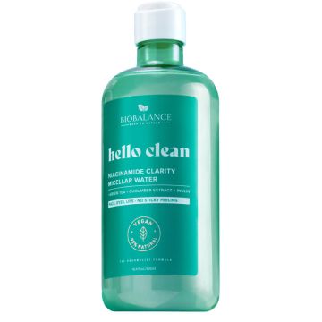 BioBalance Hello Clean Мицеларна вода с ниацинамид за мазна и смесена кожа 500 мл