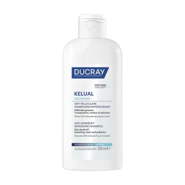 Ducray Kelual Squanorm Освежаващ шампоан против мазен пърхот 200 мл