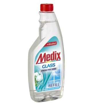 Medix glass Cotton Breeze Препарат за стъкла и гладки повърхности пълнител 500 мл