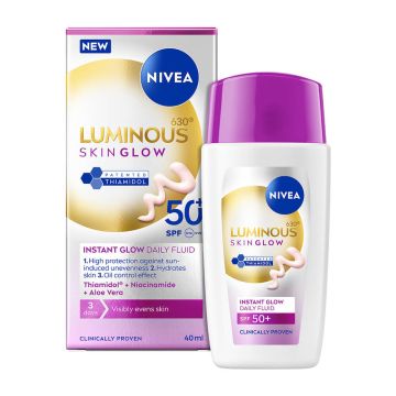 Nivea Luminous Skin Glow UV Флуид за лице SPF50 40 мл
