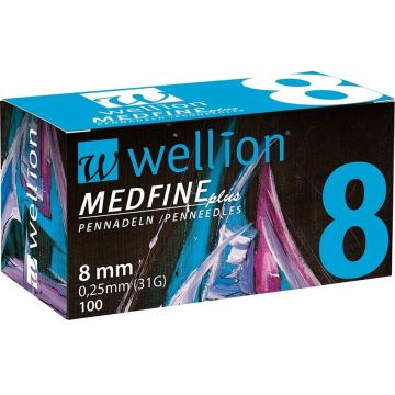 Игли за инсулинови писалки Wellion Medifyne Plus   8 мм 31G х 100 бр