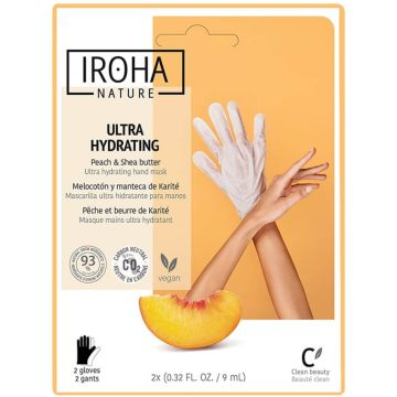 Iroha Nature Хидратираща маска за ръце с праскова (ръкавици) 1 чифт