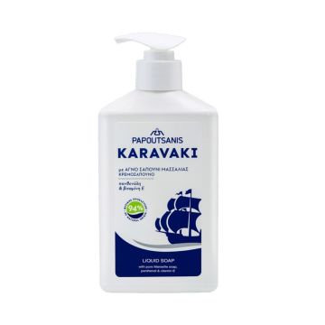 Течен сапун Karavaki с марсилски сапун 330 мл Papoutsanis