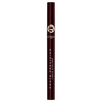 L'Oreal Haute Precision Bordeaux Течна очна линия с ултра прецизен апликатор, цвят бордо