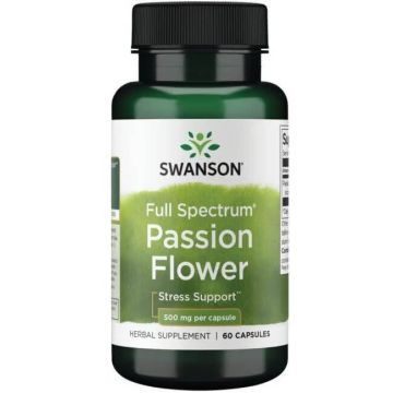 Swanson Full Spectrum Passion Flower Пасифлора пълен спектър х 60 капсули