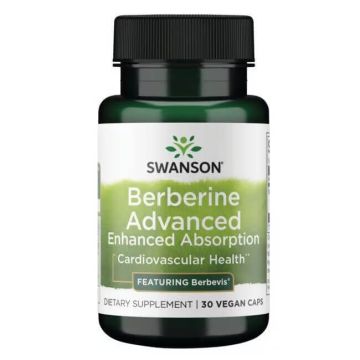 Swanson Berberine Advanced Берберин подобрена абсорбция 550 мг х 30 капсули