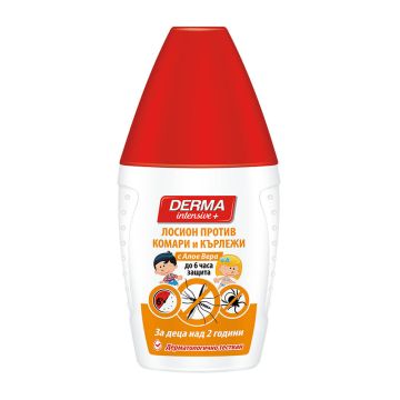 Derma Intensive+ Лосион против комари и кърлежи с Алое Вера за деца 100 мл Rubella