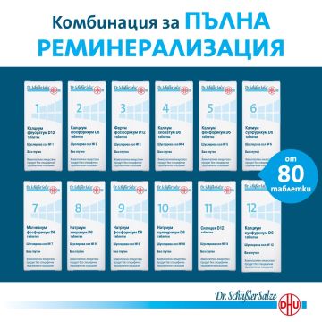 Комбинация за пълна реминализация Шуслерови соли х 80 таблетки
