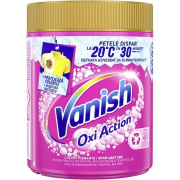 Vanish Oxi Action Прах за премахване на петна за цветни тъкани 470 г